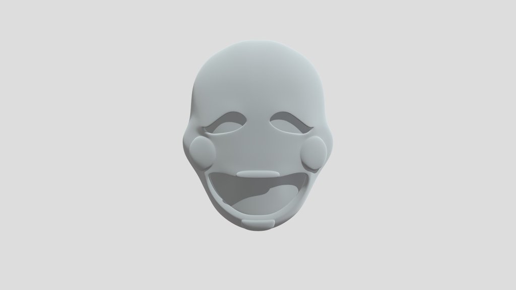 Purple Teardrop Clown Mask