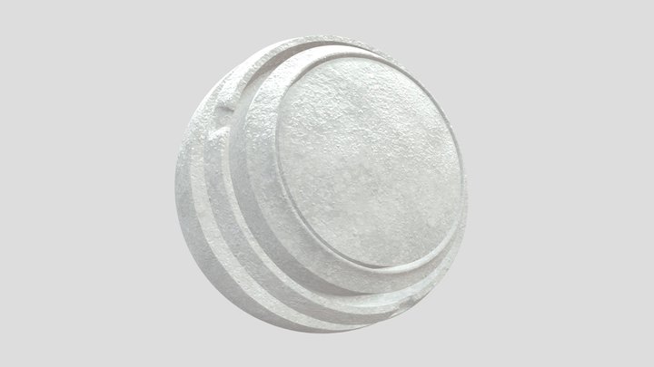 Concrete Wall smart material 3D Model