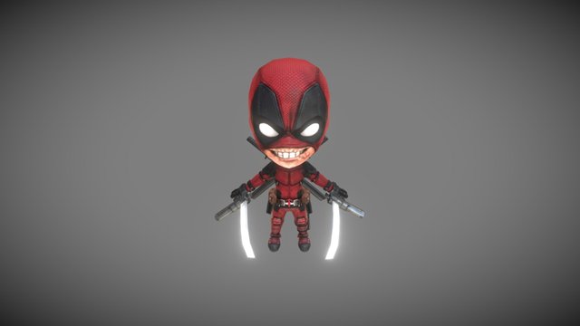 Baby Deadpool 3D Model