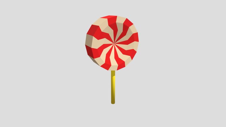 Christmas lollipop 3D Model