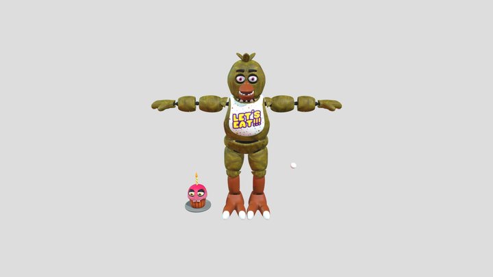 Chica rynfox v3 3D Model