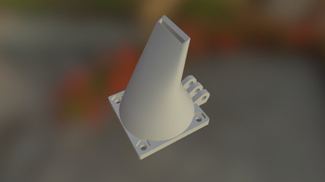 Simple Fac Duct 40mm 3D Model