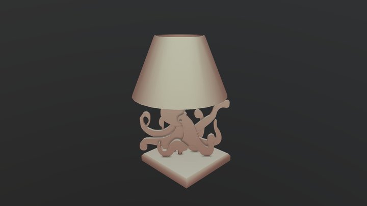 Octpus Lamp (3D Model v1) 3D Model
