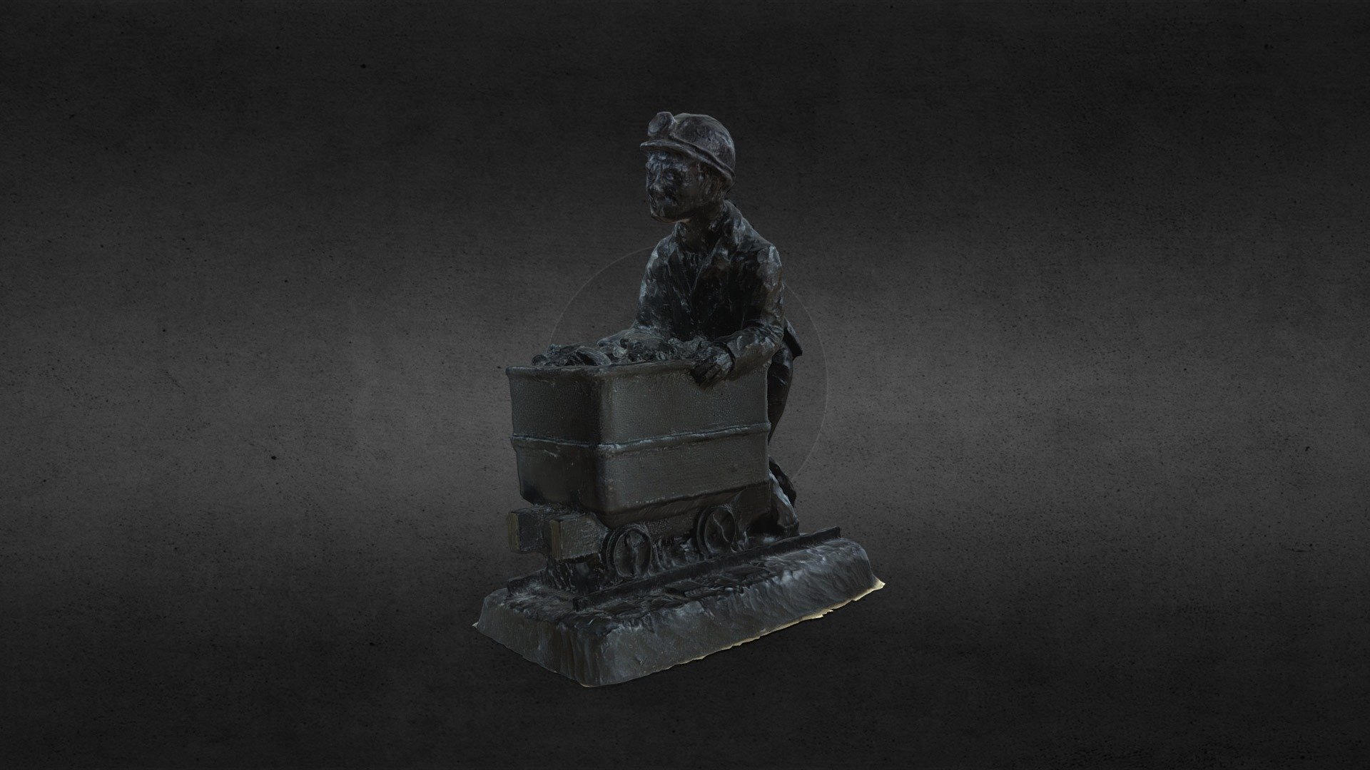 Coal Miner pushing Coal Cart in an Old Mine 3D model by Arb Innovators (callumARBInnovators