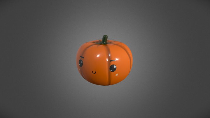 Cute Little Pumpkin 3D Model