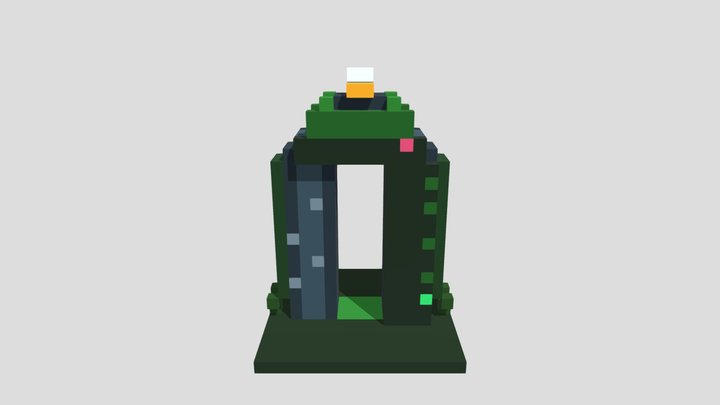 Fairy Moss Arch - Voxel 32x32 (Animated) – Modello 3D gratuito STL