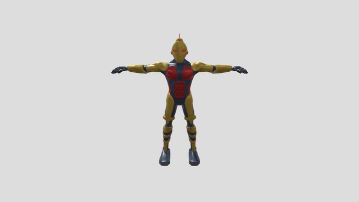 Sci-fi Spartan stylized 3D Model