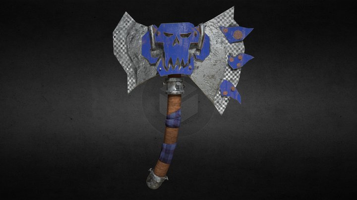 Greenskin's Axe (DeathSkulls) 3D Model