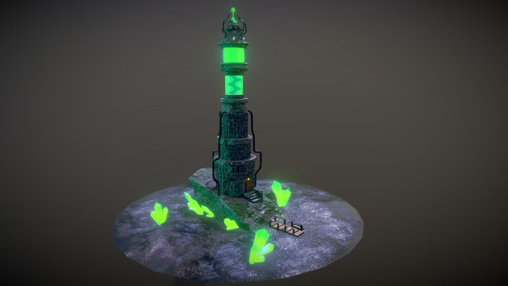 Necromancers Lighthouse 3D Model