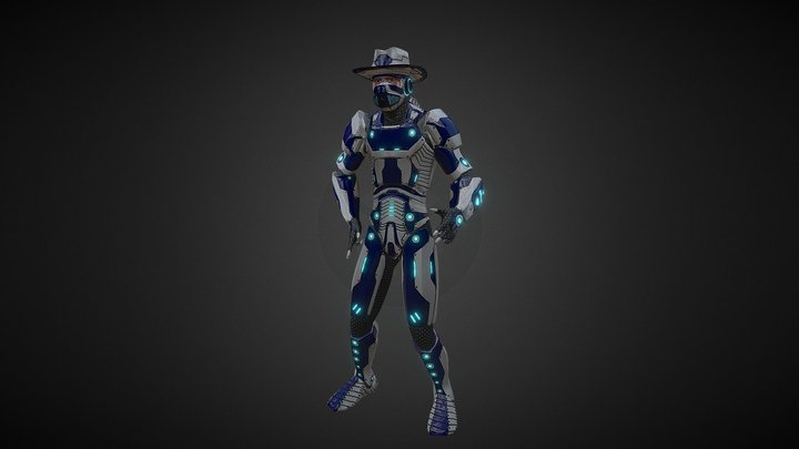 Spacecowboy 3D Model