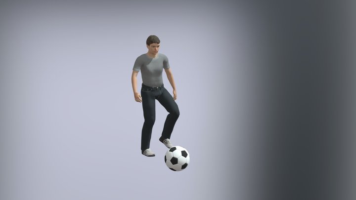 pallone da calcio+giocatore
