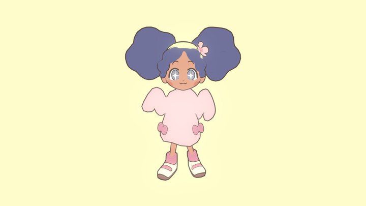 Pokemon Girl 3D Model