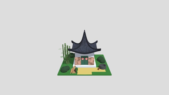 Goku's Childhood Home 3D Model