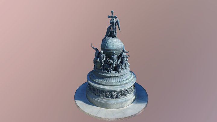 Памятник "Тысячелетие России" 3D Model
