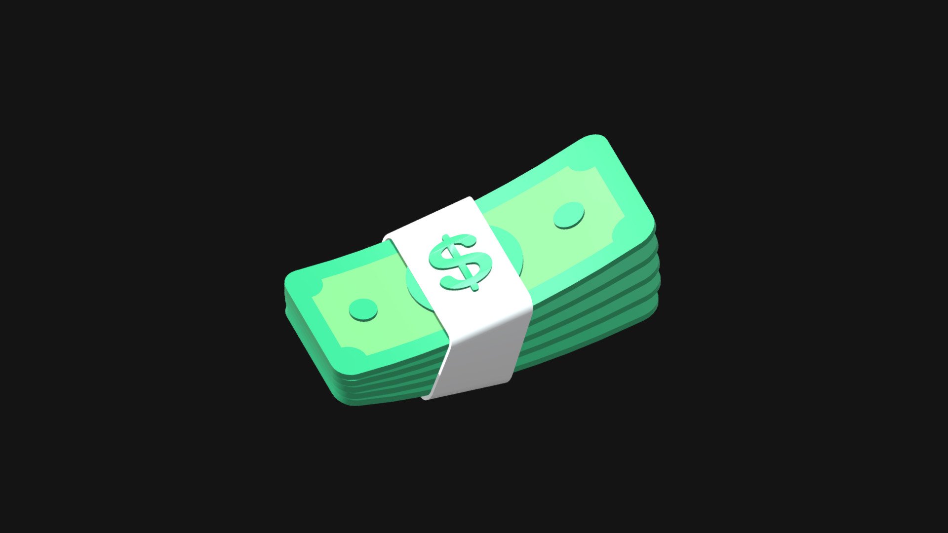 Money Stack Icon - Buy Royalty Free 3D model by arc.jabbar (@arc_jabbar ...