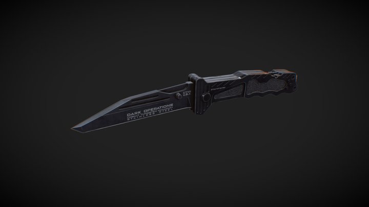 Dark Ops Knife 3D Model