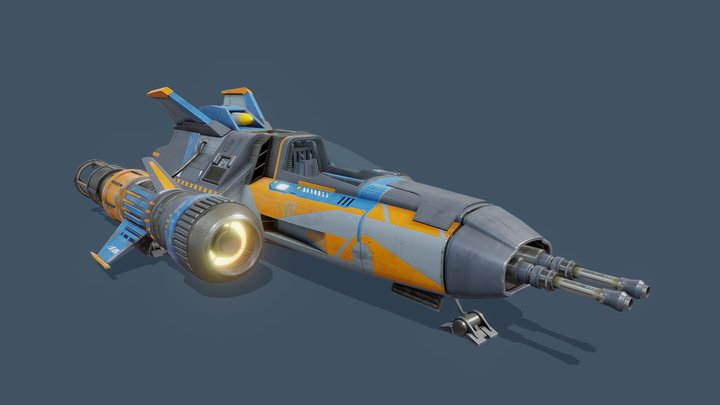 Custom Starfighter V2 3D Model