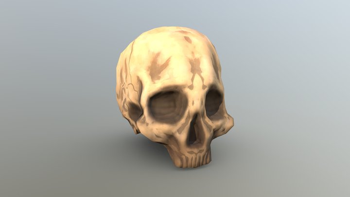Stylised Skull 3D Model