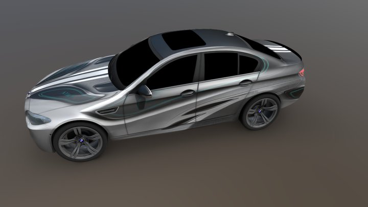 BMW m5 f10 dis01 3D Model