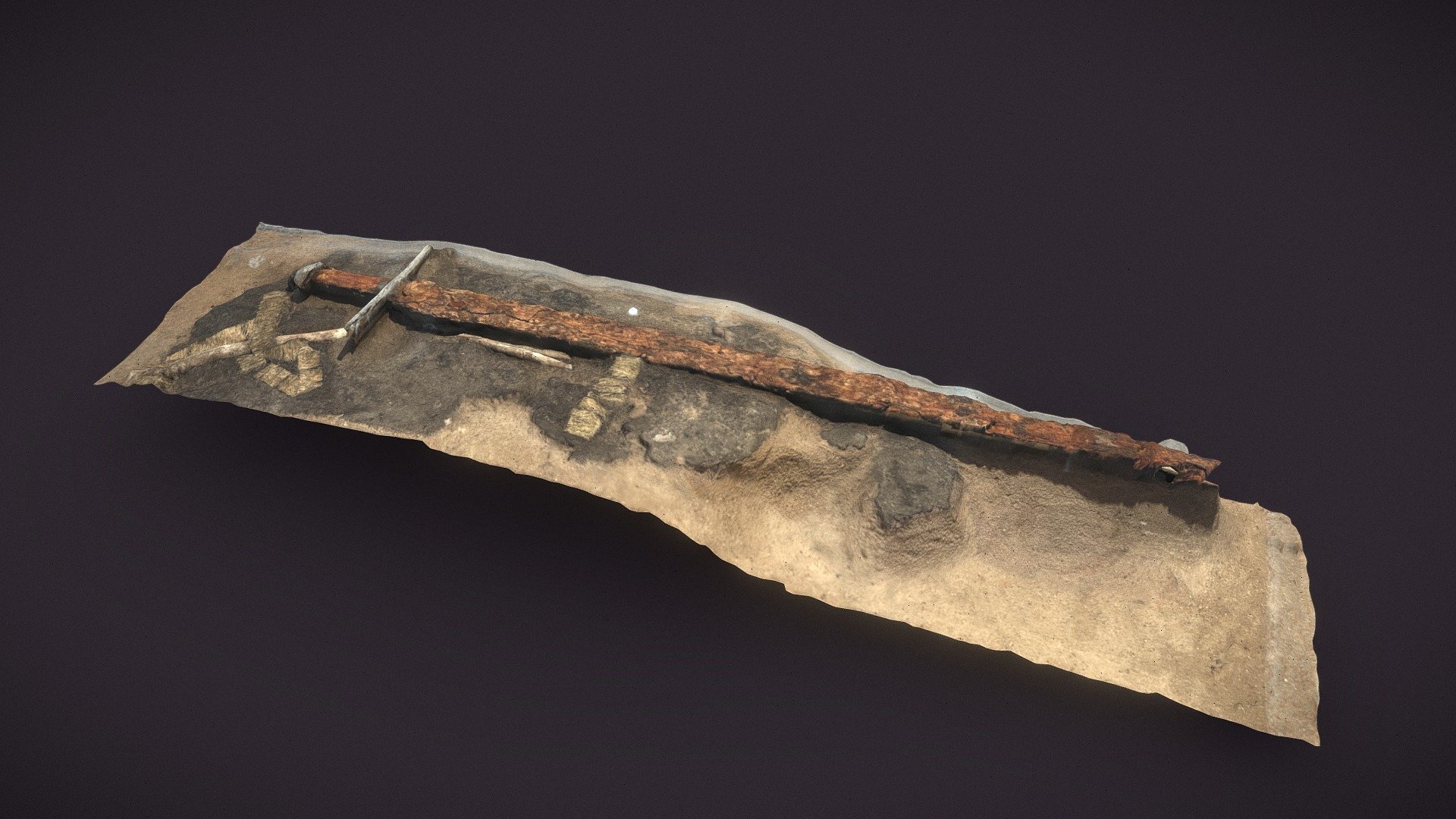 Rusted Medieval Iron Sword - 3D model by Hussein Yaseen (@HusseinYaseen ...