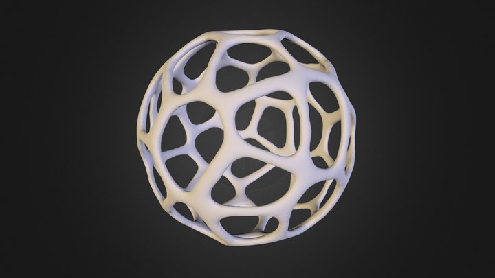 Ажурная сфера 3D Model