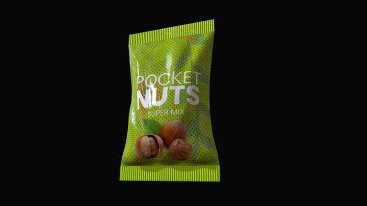 Nut Packet 3D Model