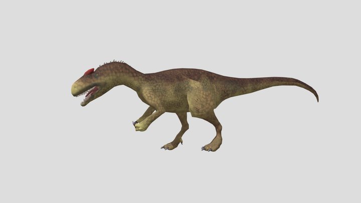 Allosaurus Model (Animated) 3D Model