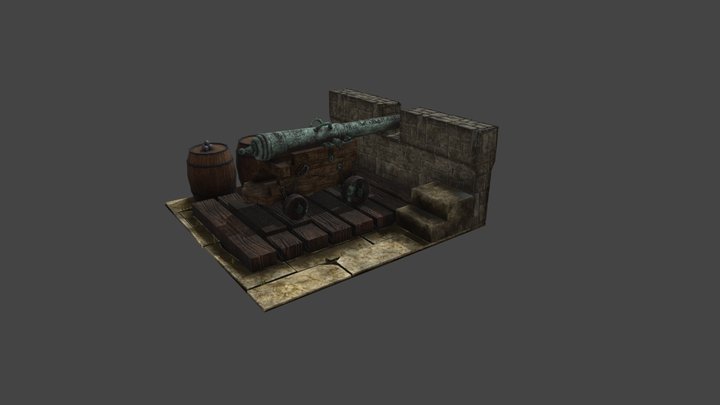 Low Poly Env UV 3D Model