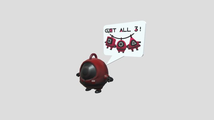 Squid Game Pink Soldiers 3D Model