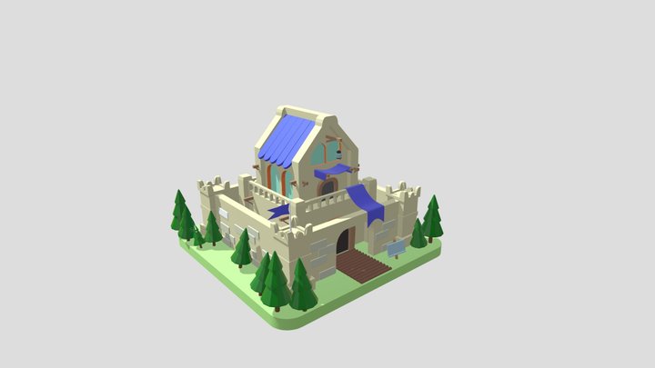 Town hall. 3D Model