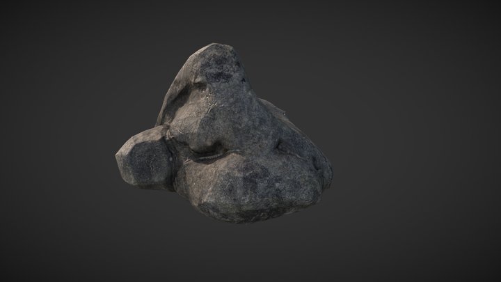 Rock_gray_example_3 3D Model