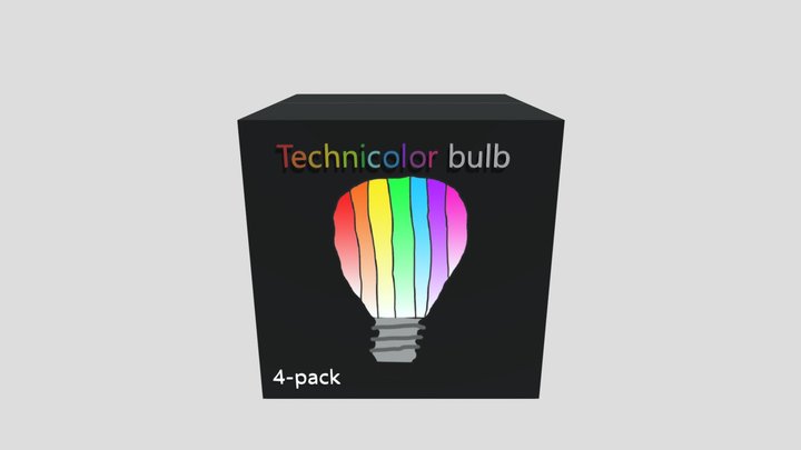 Technicolor Bulb Package 3D Model