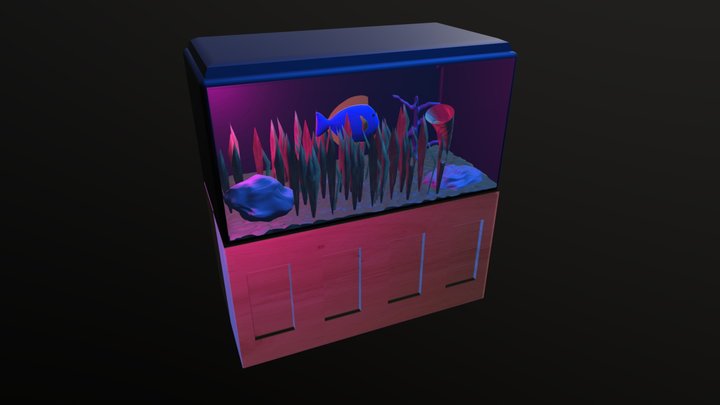 Fish Tank CGT 116 Final 3D Model