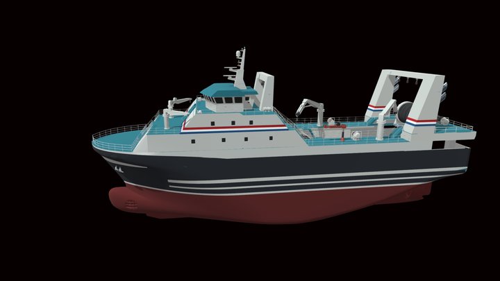 Fishing Trawler IV – Free 3D Model STL