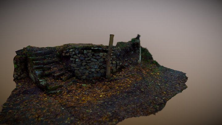 Forgotten Ruins in the Forest 3D Model