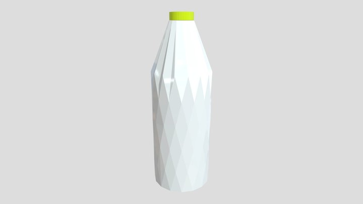 BOTTLE- Diamond Textured transparent bottle