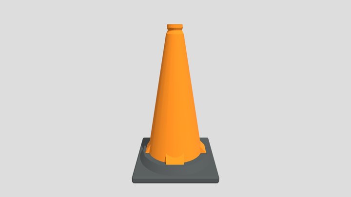 Traffic Cone 3D Model