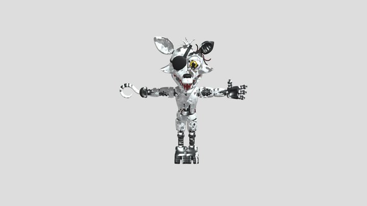 Withered Foxy 3D Model