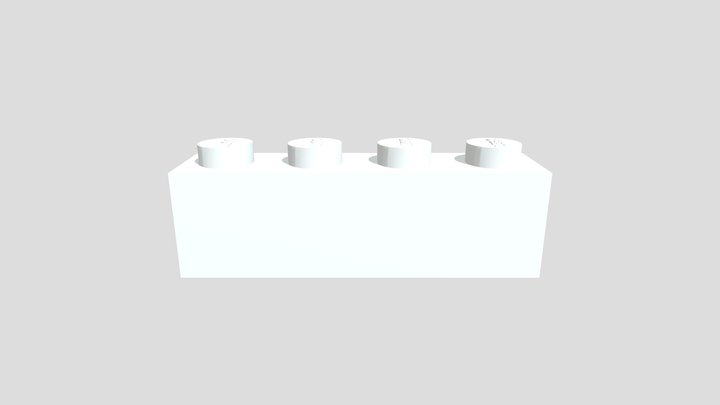 roi_bouzas_pieza_lego_1x4 3D Model