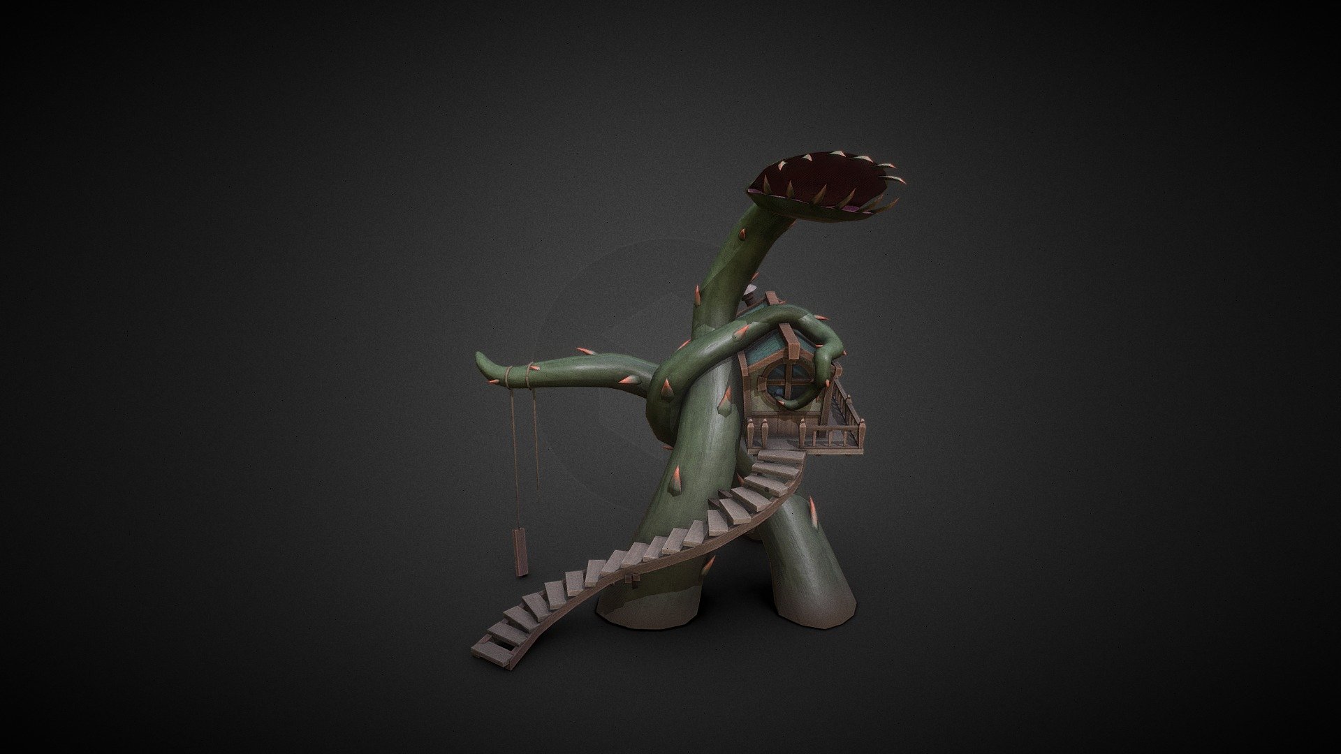 Venus Flytrap Treehouse - 3D model by JelmerBatenburg [3027324] - Sketchfab