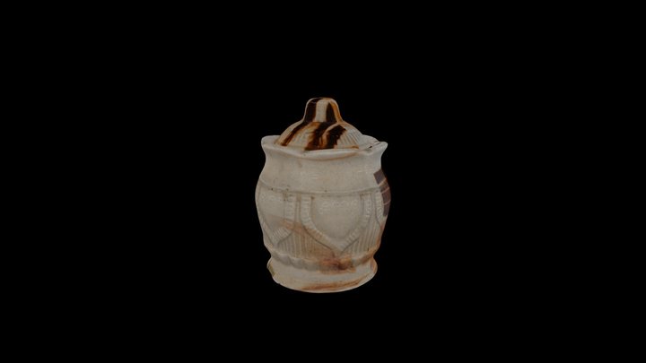 Old Porcelain Jar 3D Model