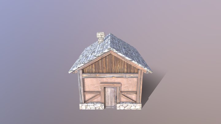 Medieval House 02 3D Model