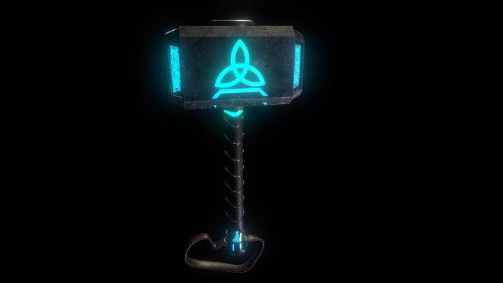 Mjölnir(Thor Hammer 3d model) 3D Model