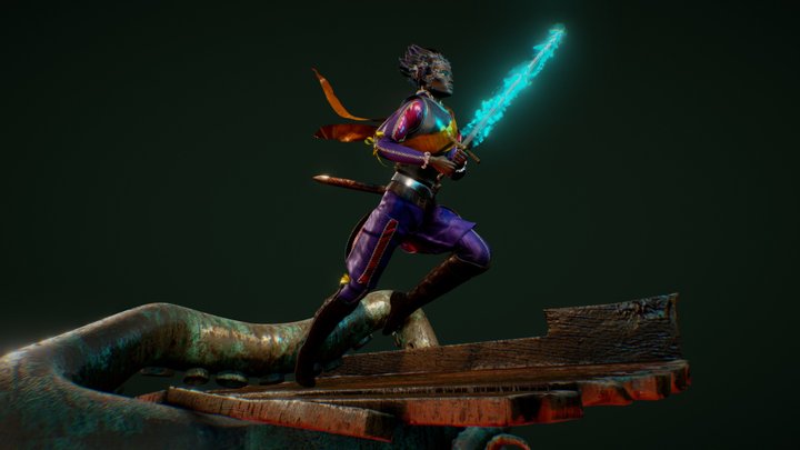 Pallegina based on "Pillars of Eternity 2" art 3D Model