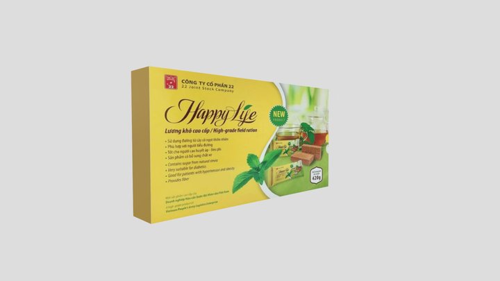 lương khô happy life 3D Model