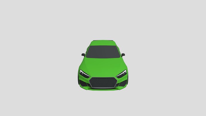Audi rs5 low poly 3D Model