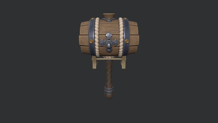 Barrel_ Hammer 3D Model