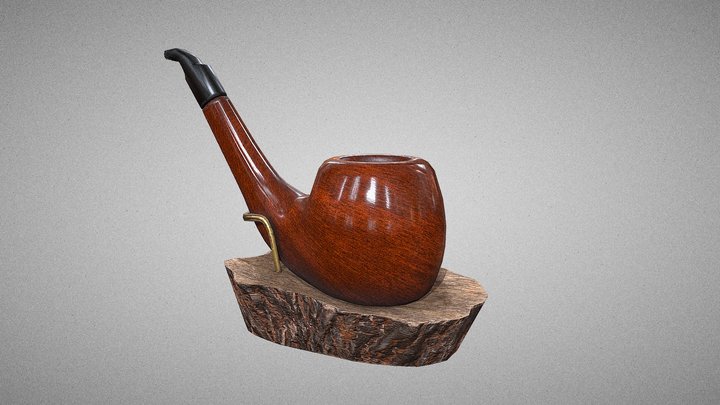 Fajka kolekcjonerska - Model game ready 3D Model