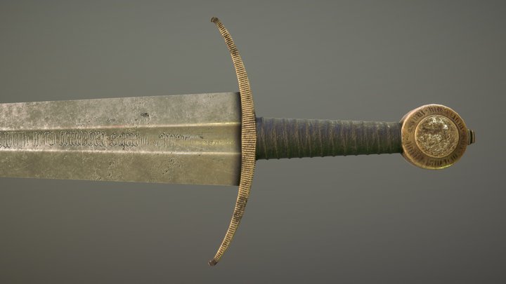 Knightly Sword from Met 3D Model