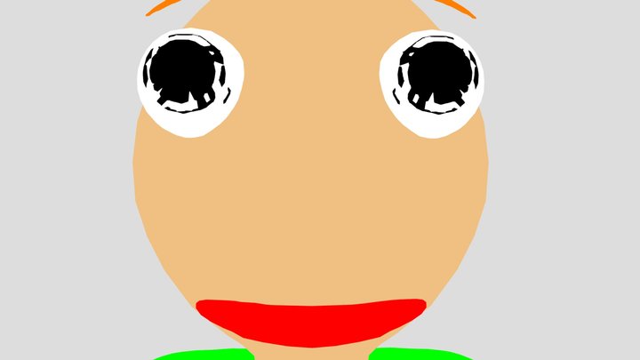Custom Edited - Baldis Basics Customs - Baldi 3D Model